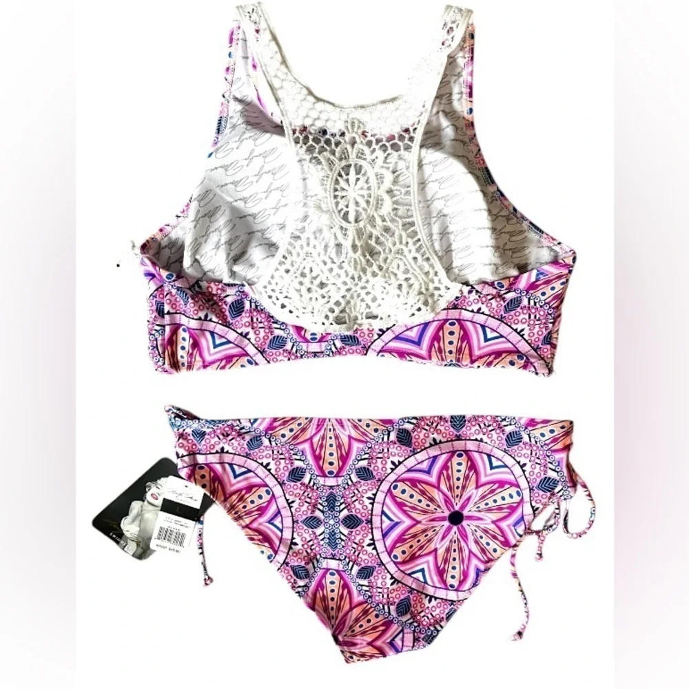 Marilyn Monroe NWT Pink, Purple and Blue Bikini Set, Women’s Size Large - Picture 2 of 5